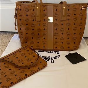MCM Medium Liz Visetos Reversible Tote